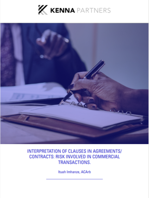 Interpretation of Clauses in Agreements Contracts- Risk Involved in Commercial Transactions